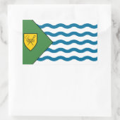 バンクーバー国旗、ブリティッシュコロンビア 長方形シール (バッグ)