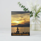 バンクーバー土産はがきイヌクシュックランドマーク ポストカード (スタンド正面)