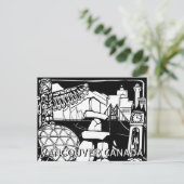 バンクーバー土産はがきトーテムポールランドマーク ポストカード (スタンド正面)