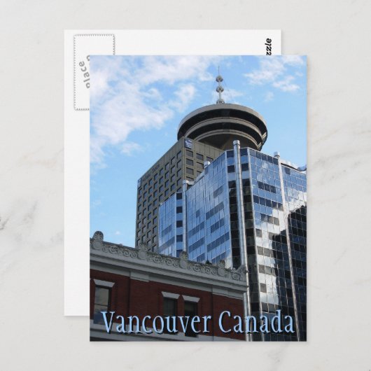 バンクーバー土産はがきトーテムポールランドマーク ポストカード (正面/裏面)