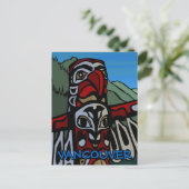 バンクーバー土産はがきトーテムポールランドマーク ポストカード (スタンド正面)