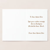 バンクーバー土産グリーティングカードカスタムシルバー 箔カード (内部)