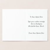 バンクーバー土産グリーティングカードカスタムシルバー 箔カード (内部)