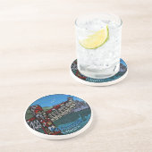 バンクーバー土産コースタートーテムポールランドマーク コースター (側面)