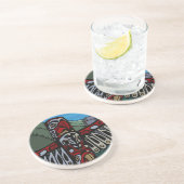 バンクーバー土産コースタートーテムポールランドマークGIF コースター (側面)