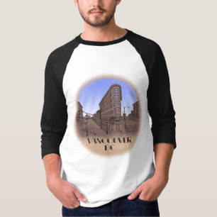 バンクーバー土産ジャージーガスタウンアートメンズシャツ Tシャツ