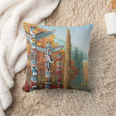 バンクーバー土産ピローバンクーバーランドマークギフト クッション (ブランケット)