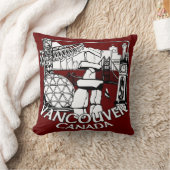 バンクーバー土産ピローバンクーバーランドマークギフト クッション (ブランケット)