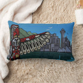 バンクーバー土産ピローバンクーバーランドマークギフト ランバークッション (ブランケット)