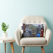 バンクーバー土産ピローバンクーバーランドマークギフト ランバークッション (椅子)