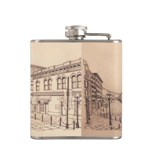 バンクーバー土産フラスクバンクーバーガスタウンギフト フラスク (裏面)