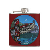 バンクーバー土産フラスコ2世界のランドマークギフト フラスク (正面)