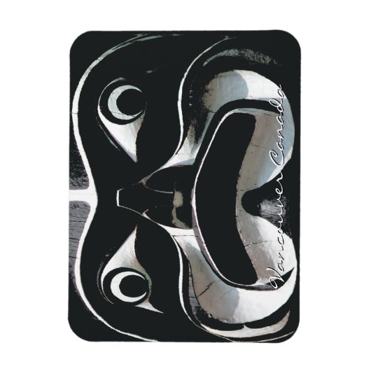 バンクーバー土産マグネットトーテムポールランドマークギフト マグネット (縦)