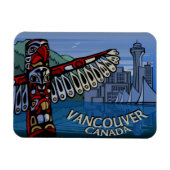 バンクーバー土産マグネットトーテムポールランドマークギフト マグネット (横)