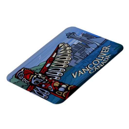 バンクーバー土産マグネットトーテムポールランドマークギフト マグネット (左側)