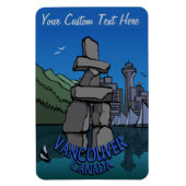 バンクーバー土産マグネットパーソナライズされたトーテムギフト マグネット (縦)