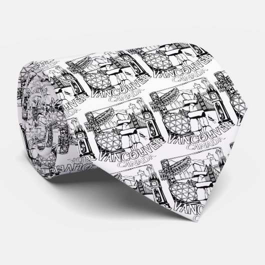 バンクーバー土産ランドマークアートタイイヌクシュックタイ ネクタイ (ロール)