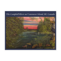 バンクーバー島のキャンベル川の探し出し