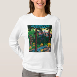 バンクーバー島の広告ポスター Tシャツ