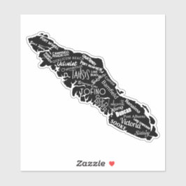 バンクーバー島プレースウエストコーストビニールステッカー シール