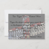 バンクーバー招待状パーソナライズされたバンクーバーRSVP 招待状 (裏面)