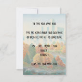 バンクーバー招待状パーソナライズされたバンクーバーRSVP 招待状 (裏面)