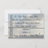 バンクーバー招待状パーソナライズされたバンクーバーRSVP 招待状 (裏面)