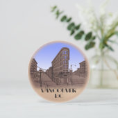 バンクーバー招待状パーソナライズされたバンクーバーRSVP 招待状 (スタンド正面)