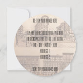 バンクーバー招待状パーソナライズされたバンクーバーRSVP 招待状 (裏面)