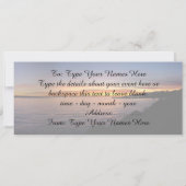 バンクーバー招待状パーソナライズされたバンクーバーRSVP 招待状 (裏面)