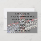 バンクーバー招待状パーソナライズされたバンクーバーRSVP 招待状 (裏面)