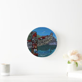 バンクーバー時計ギフトデコバンクーバーウォールクロック ラウンド壁時計 (ホーム)