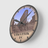 バンクーバー時計ギフトバンクーバーガスタウン壁時計 ラウンド壁時計 (傾斜)