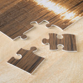 バンクーバー湾の夕日 – カナダ ジグソーパズル (側面)