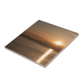 バンクーバー湾の夕日 – カナダ タイル (側面)