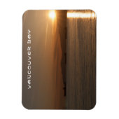 バンクーバー湾の夕日 – カナダ マグネット (縦)