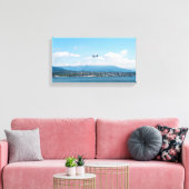 バンクーバー湾を離陸する水上飛行機 キャンバスプリント (インサイチュ (リビング))