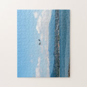 バンクーバー湾を離陸する水上飛行機 ジグソーパズル (縦)