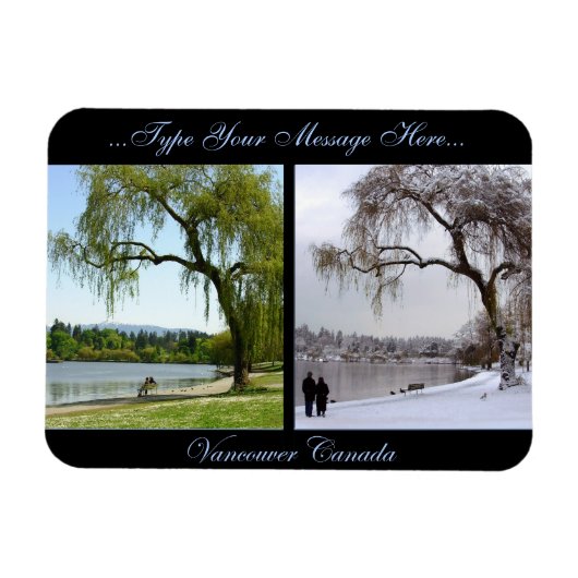 バンクーバー磁石バンクーバーCNパーソナライズされた磁石 マグネット (横)