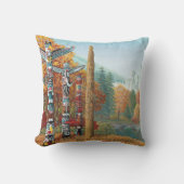 バンクーバー装飾用クッショントーテムポールアートピロー クッション (正面)