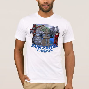 バンクーバー記念Tシャツランドマークアートティーシャツ Tシャツ
