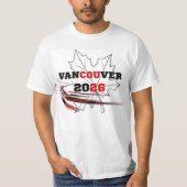 バンクーバー2026サッカー開催都市Tシャツ Tシャツ (正面)