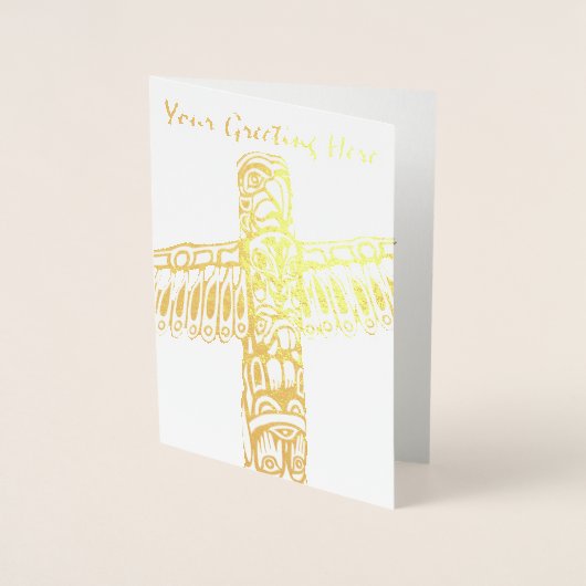 バンクーバー お土産 グリーティング カード オーダーメイド シルバー (正面)