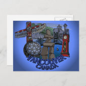 バンクーバー お土産 ポストカード イーヌクシュク ランドマーク アート (正面/裏面)