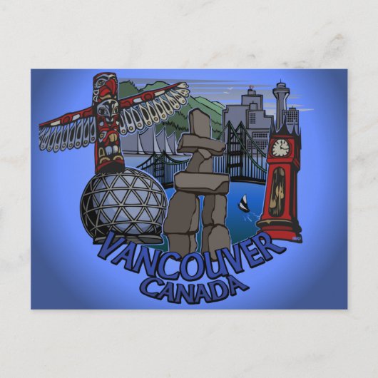 バンクーバー お土産 ポストカード イーヌクシュク ランドマーク アート (正面)
