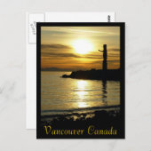 バンクーバー お土産 ポストカード トーテムポール ランドマーク (正面/裏面)