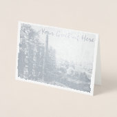 バンクーバー お土産 挨拶カード オーダーメイド シルバー 箔カード (正面)