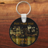 バンクーバー カナダ キーチェーン 記念品 名入れ (正面)