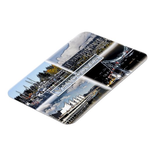 バンクーバー – カナダ – モザイク –  マグネット (左側)