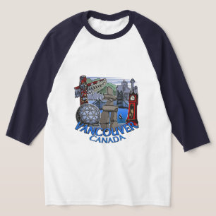 バンクーバー カナダ ランドマーク バンクーバー ジェリーTシャツ Tシャツ